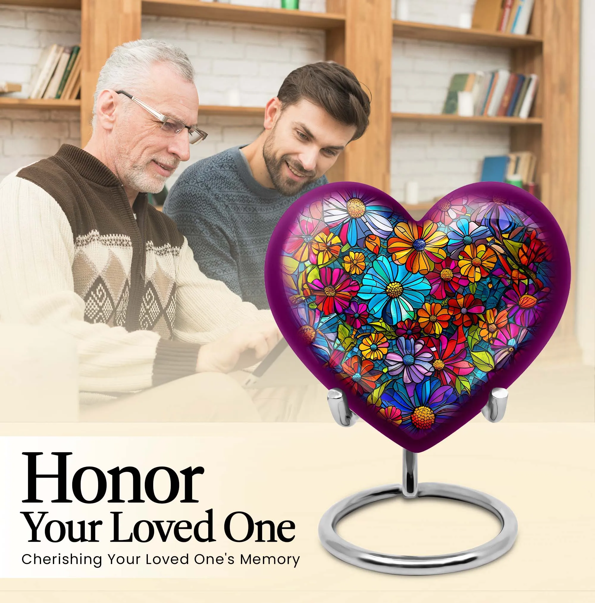 Heartfelt Blossoms: Cremation Flower Urn for Heavenly Repository