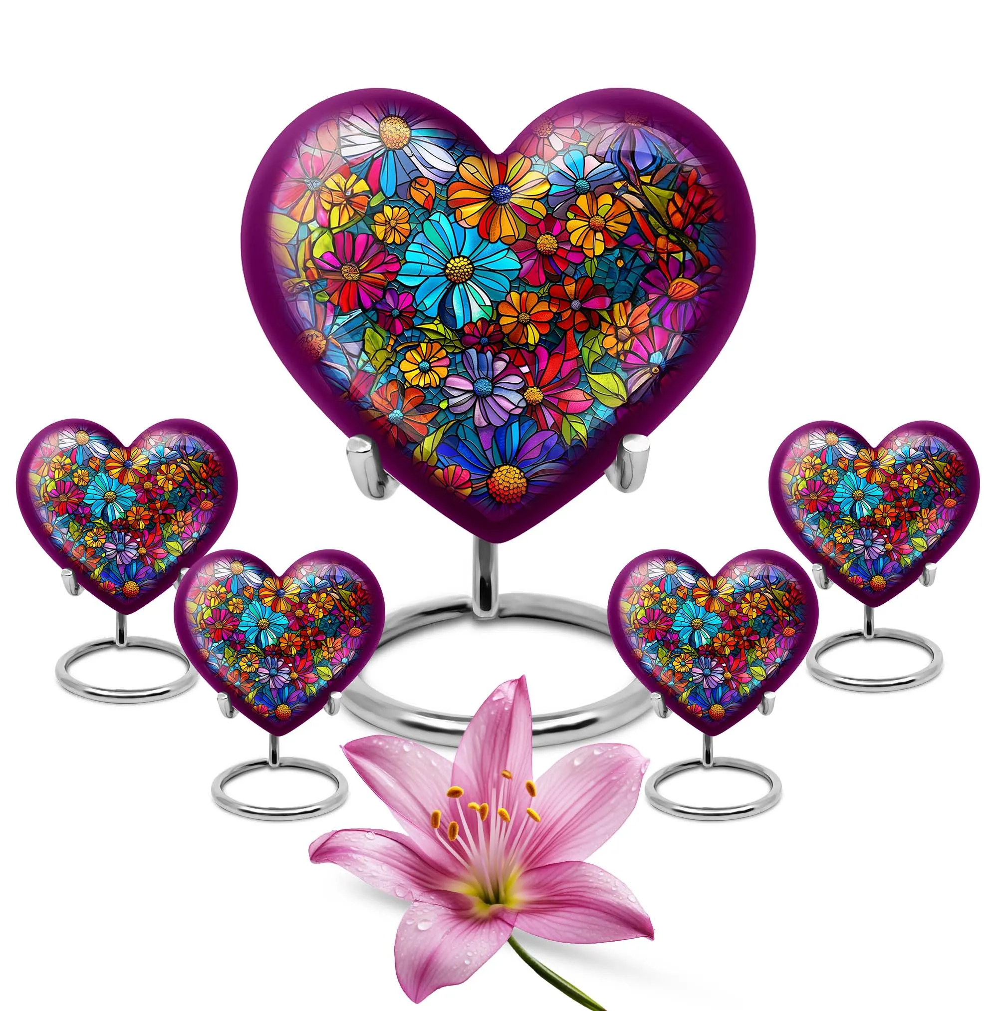 Heartfelt Blossoms: Cremation Flower Urn for Heavenly Repository