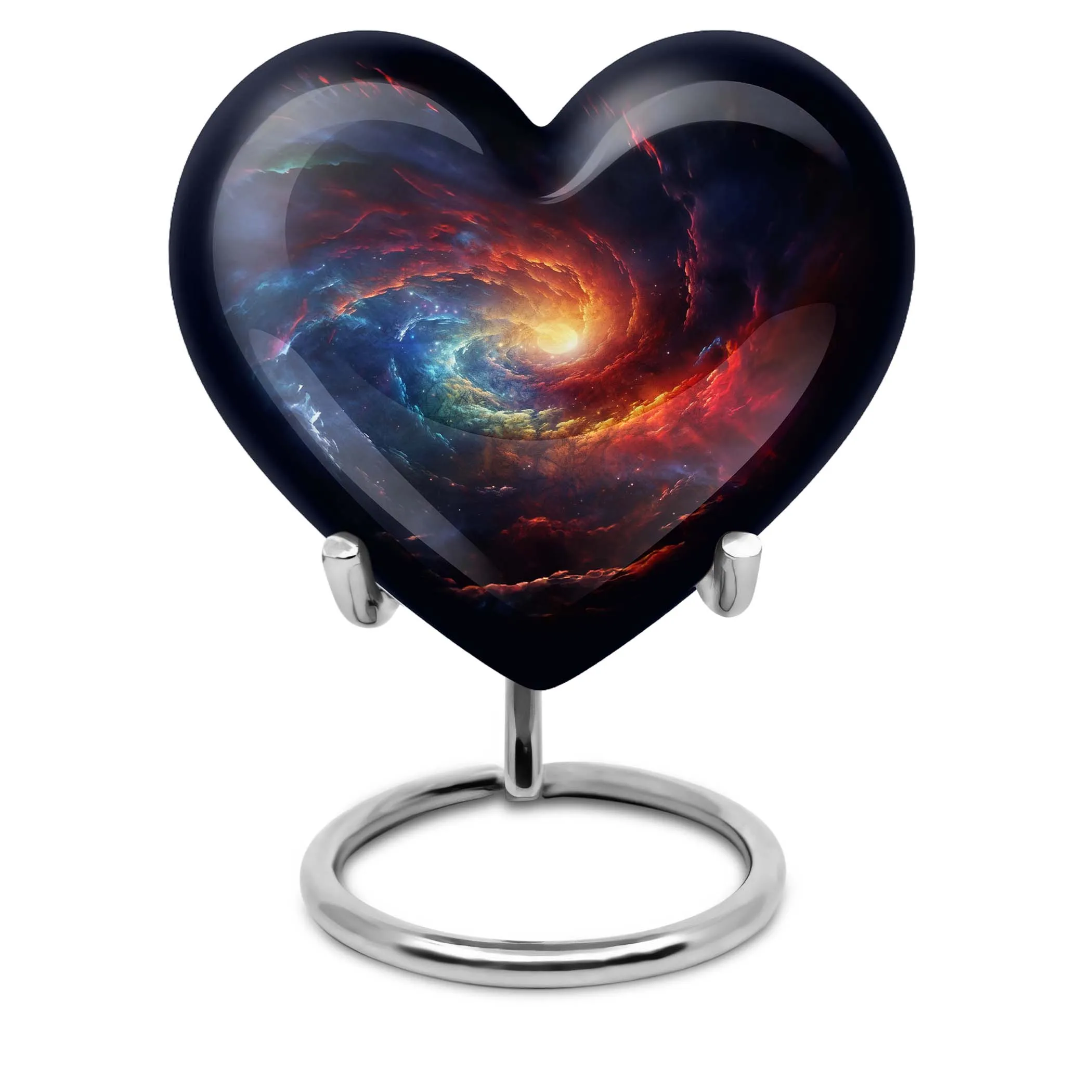 Heartfelt Rememberance - Unique Galaxy Urn for Custom Burial Memories, 10 Inches