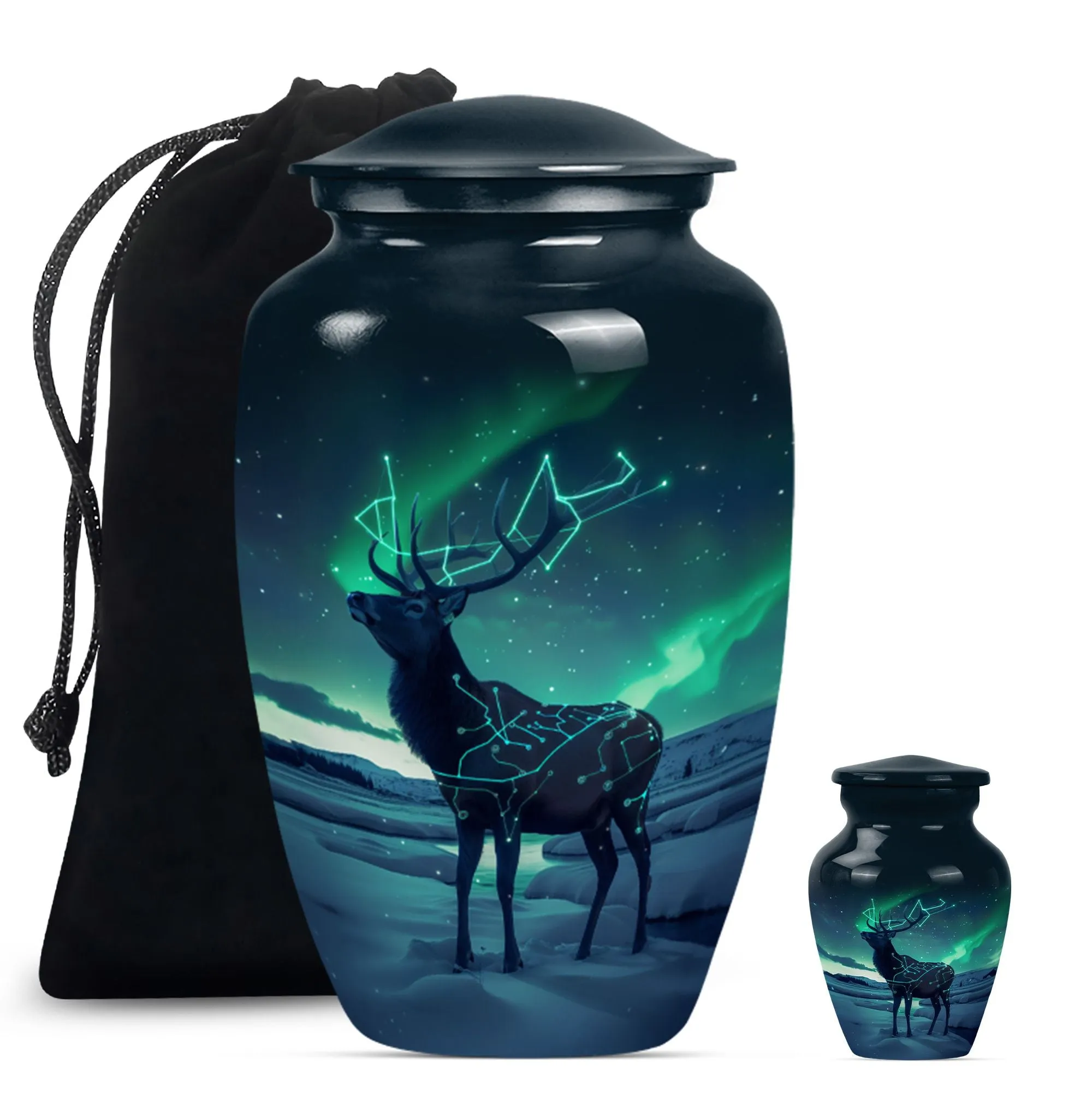 Heavenly Rest Deer Urn - Funeral Urn for Adult Male Dad