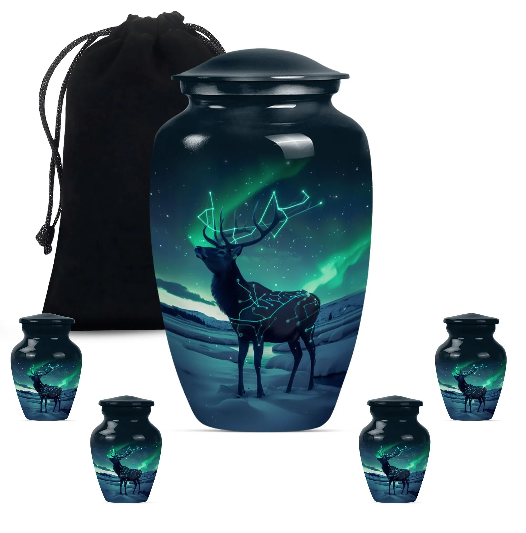 Heavenly Rest Deer Urn - Funeral Urn for Adult Male Dad