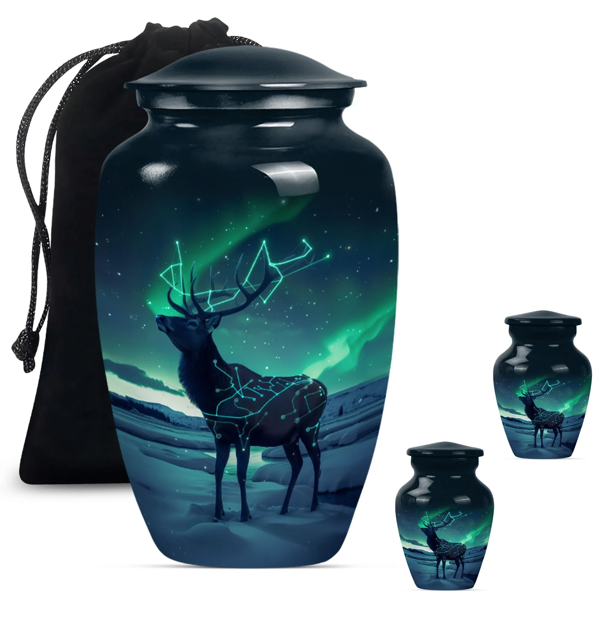 Heavenly Rest Deer Urn - Funeral Urn for Adult Male Dad