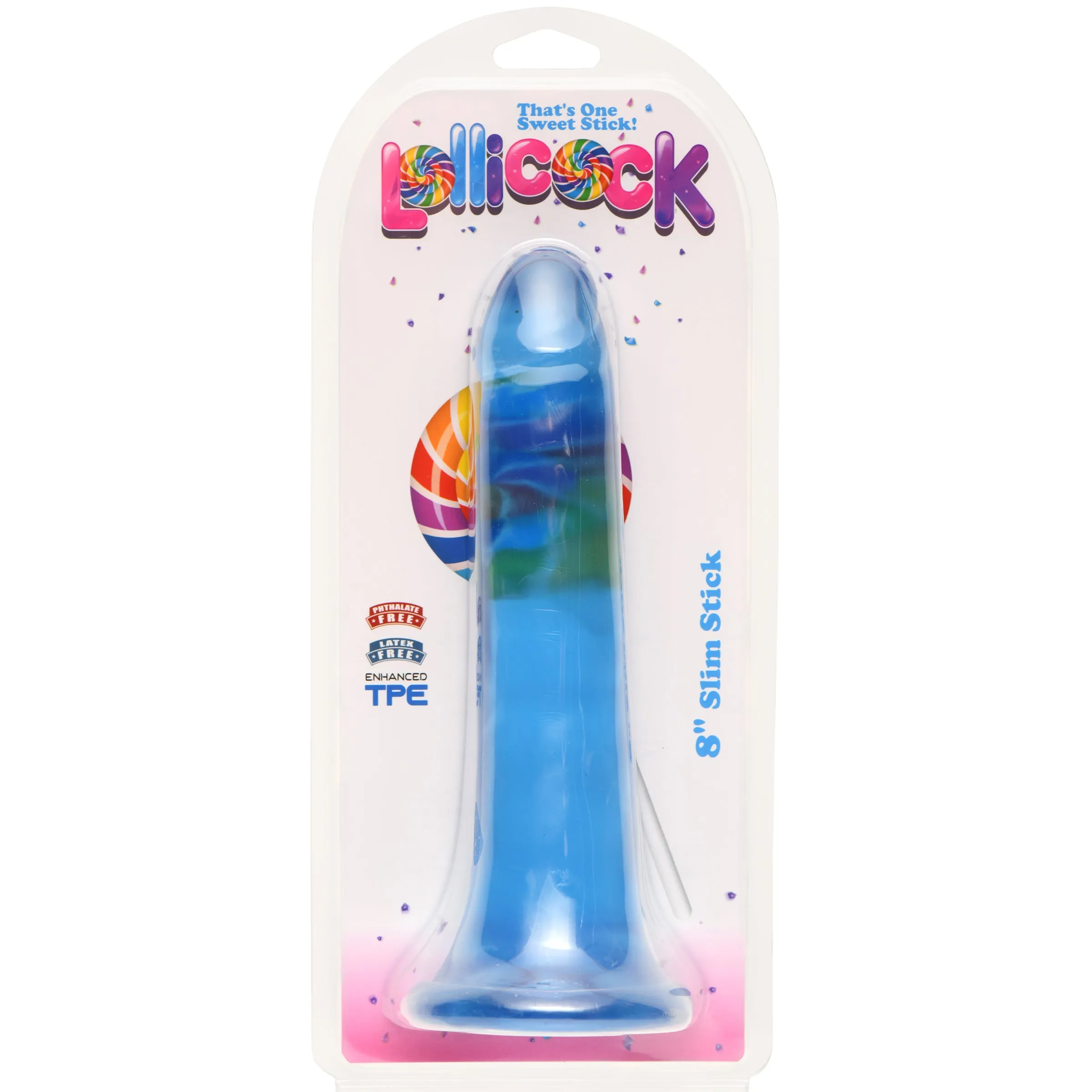 Inch Slim Stick Berry Ice Dildo