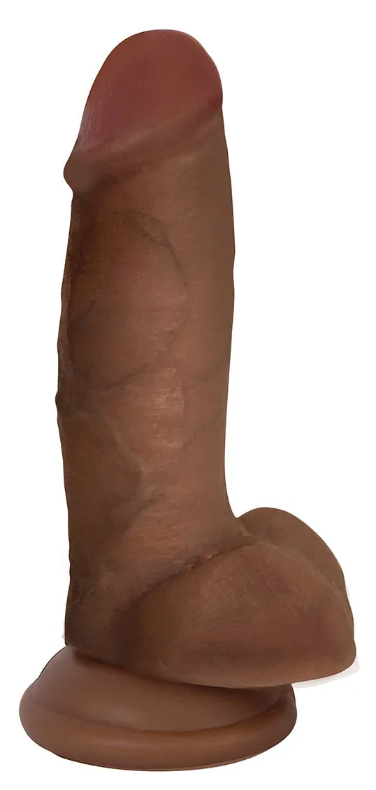 Jock 7 Dildo With Balls - Chocolate