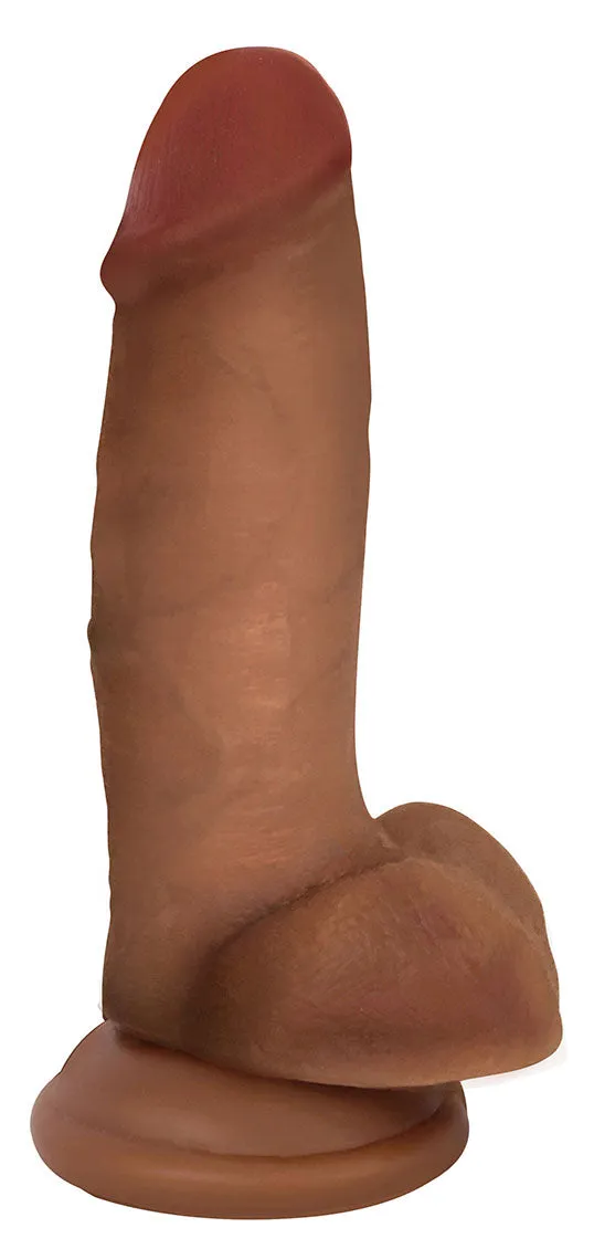 Jock 7 Dildo With Balls - Latte