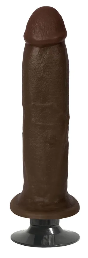 Jock 8 Vibrating Dildo No Balls Chocolate