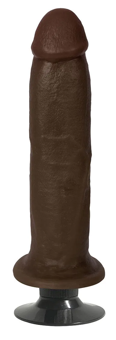 Jock 8 Vibrating Dildo No Balls Chocolate