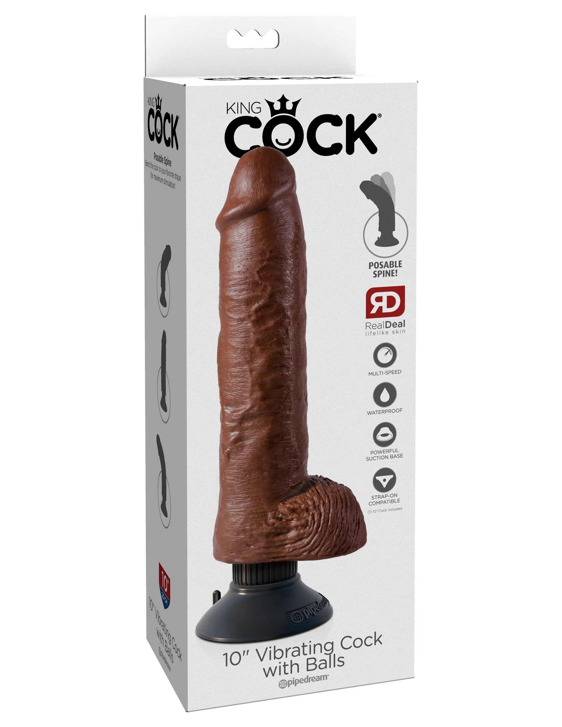 King Cock 10 Vibrating Cock with Balls