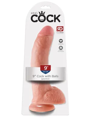 King Cock 9 Cock with Balls