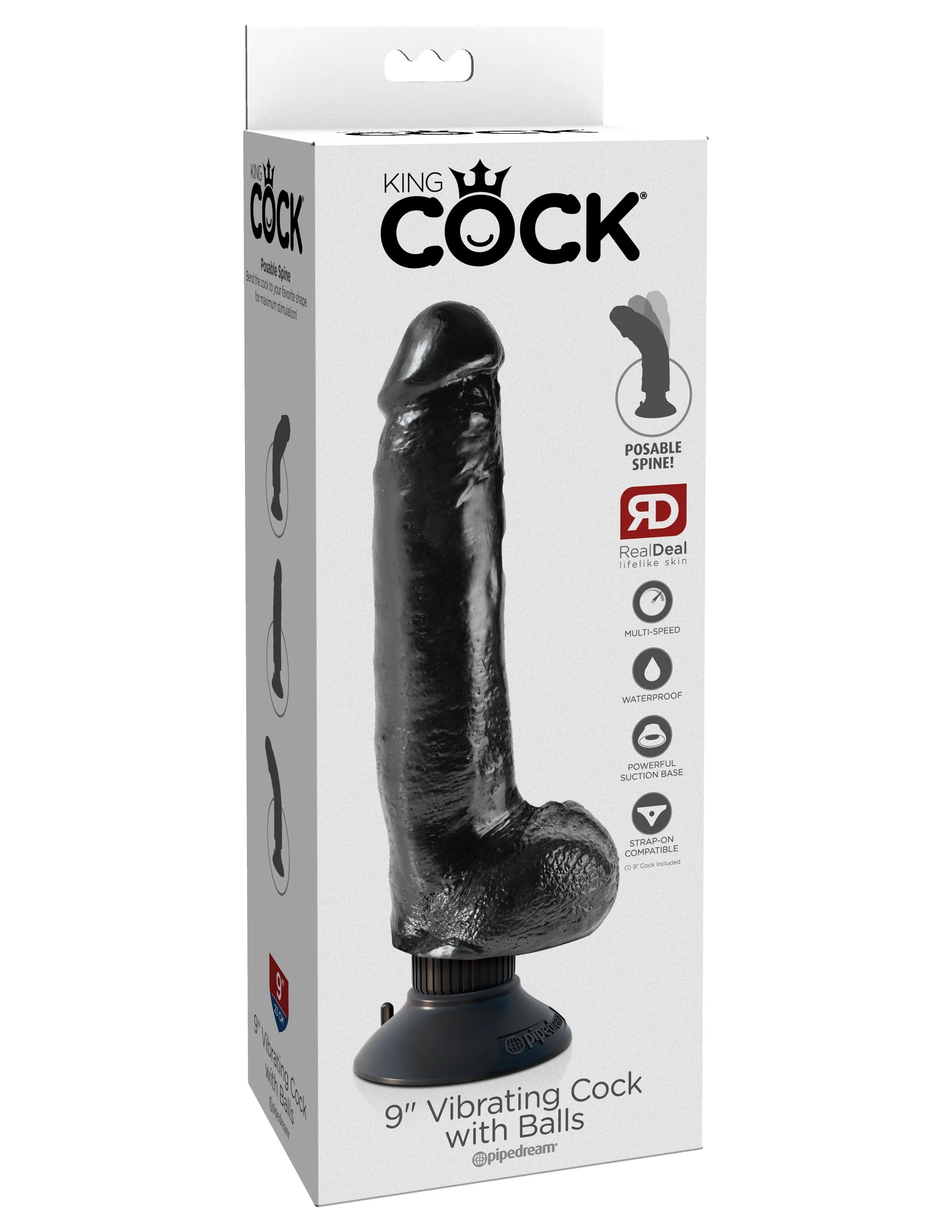 King Cock 9 Vibrating Cock with Balls