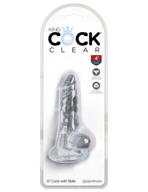 King Cock Clear 4 Cock with Balls