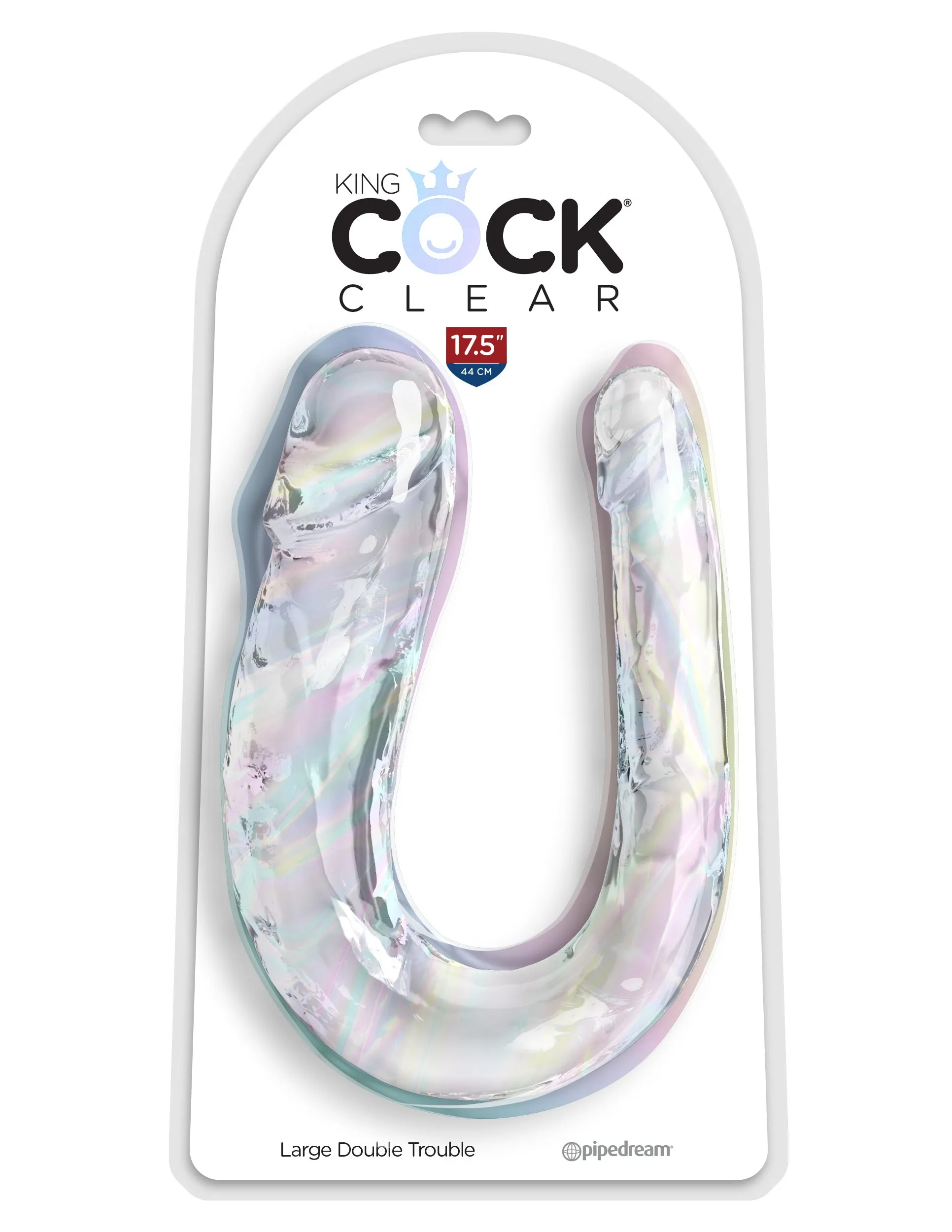 King Cock Clear Large Double Trouble