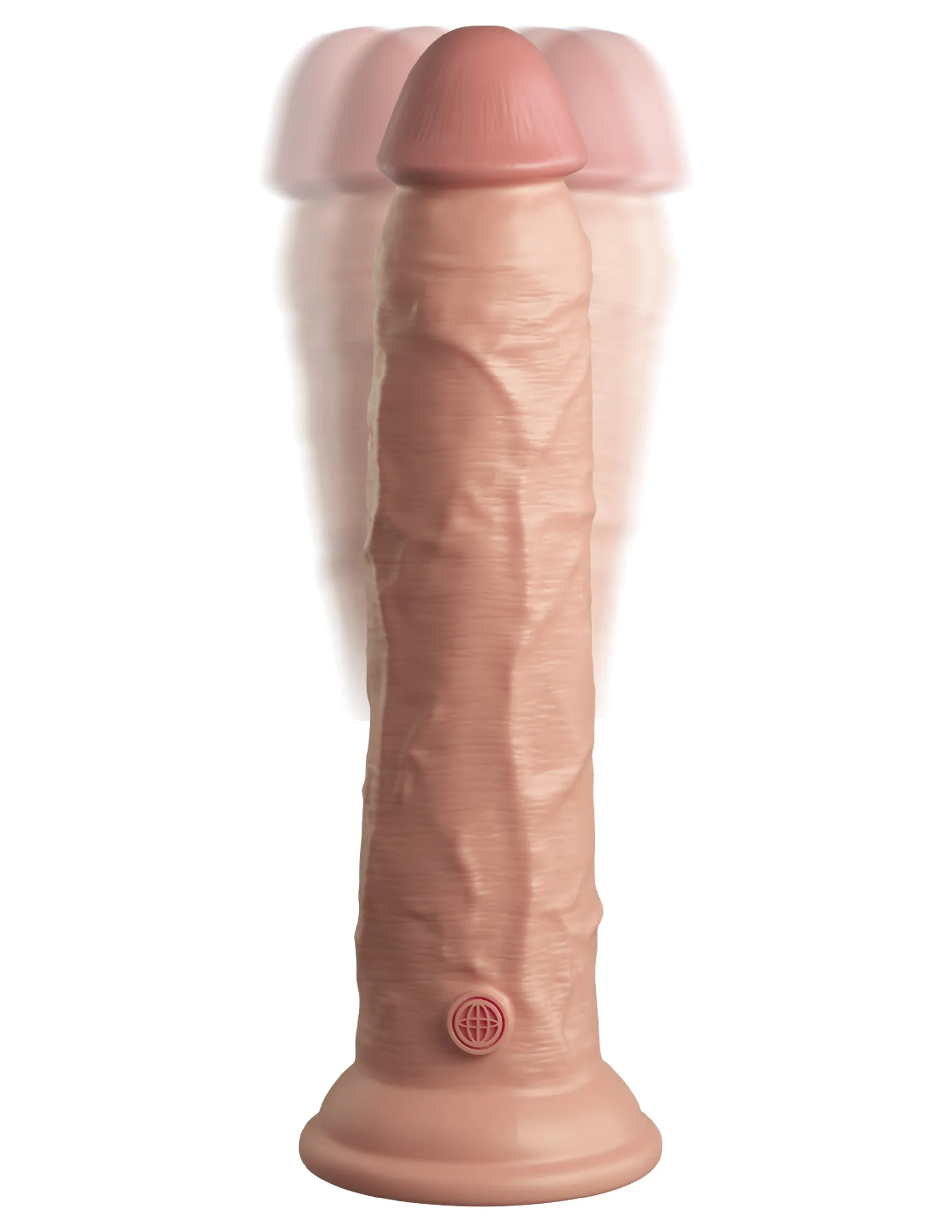 King Cock Elite 9 Vibrating Silicone Dual Density Cock with Remote