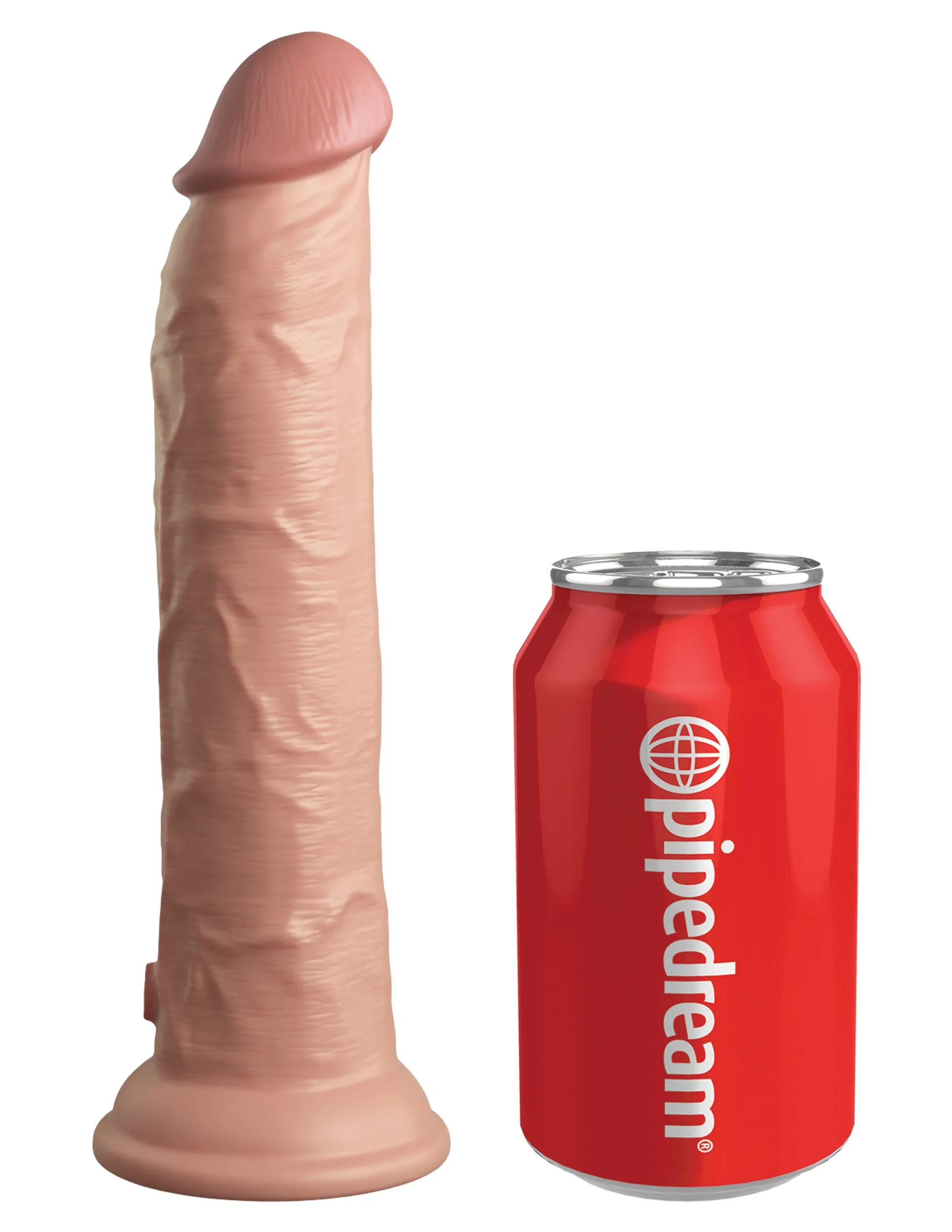 King Cock Elite 9 Vibrating Silicone Dual Density Cock with Remote