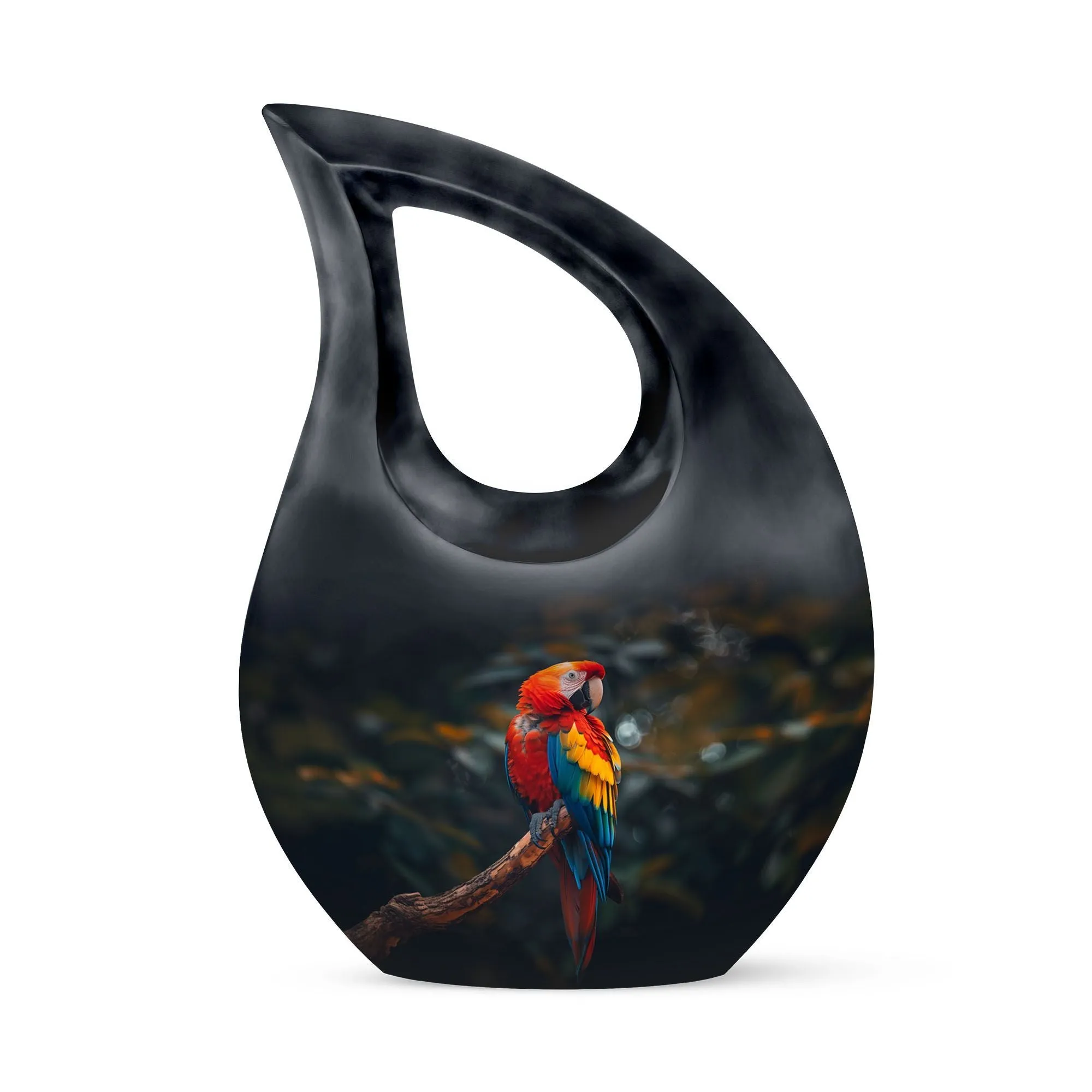 Macaw Parrot Commemorative Cremation Urn for Unforgettable Eternity