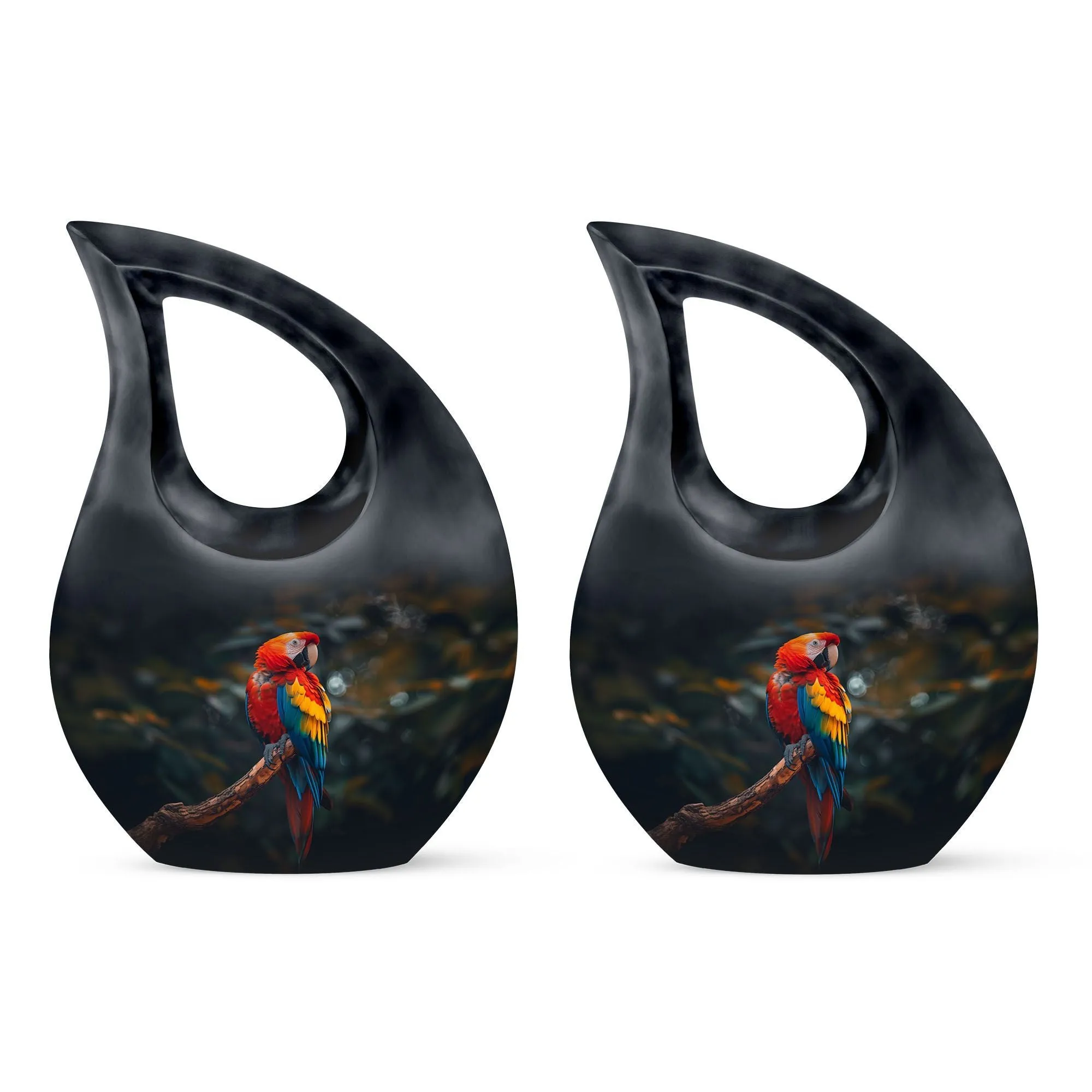 Macaw Parrot Commemorative Cremation Urn for Unforgettable Eternity