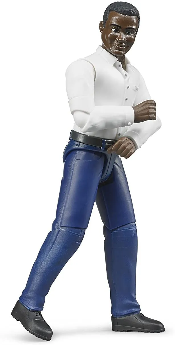 Man, Dark Skin, Blue Jeans