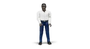 Man, Dark Skin, Blue Jeans
