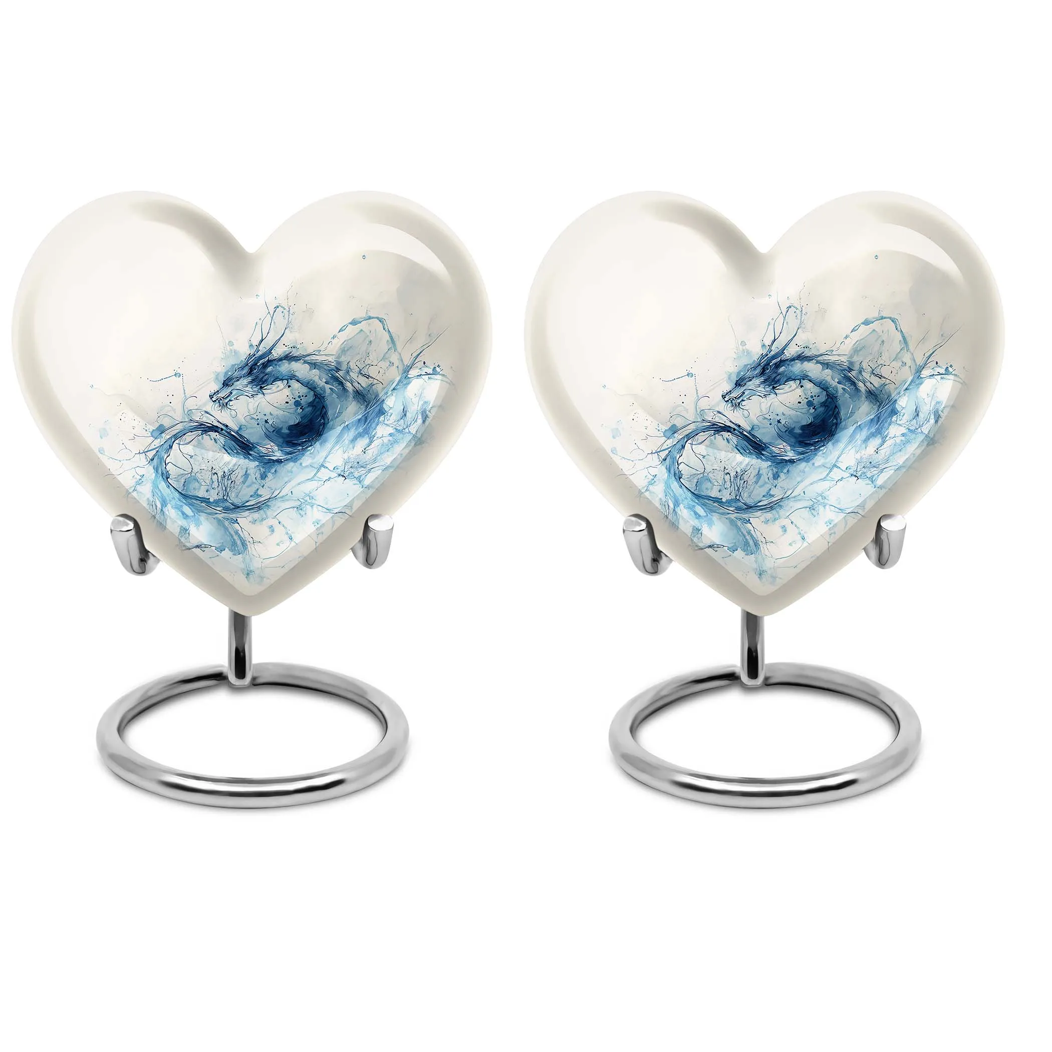 Medium Size Dragon Memorabilia Urn With Artistic Abstract Design