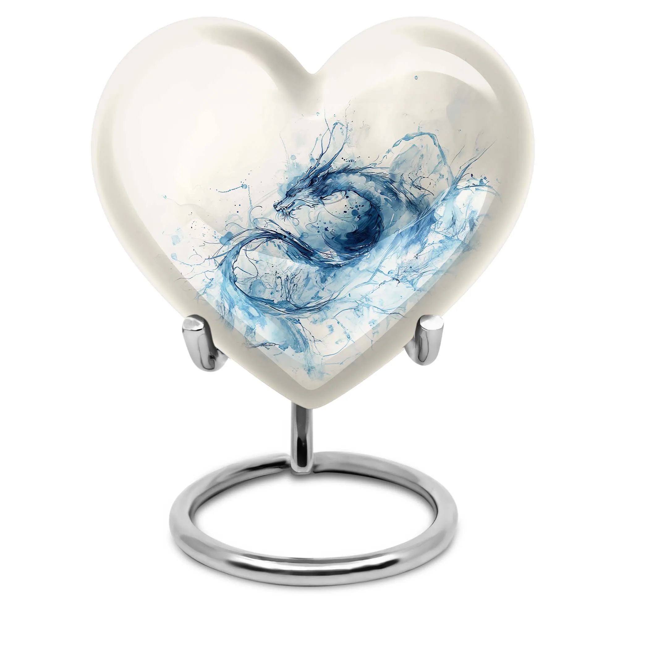 Medium Size Dragon Memorabilia Urn With Artistic Abstract Design