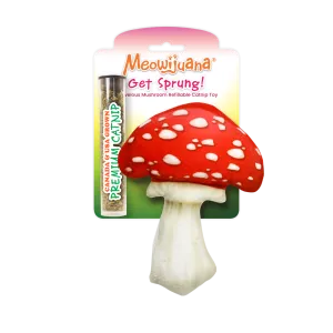 Meowijuana Get Sprung Refillable Mushroom Cat Toy