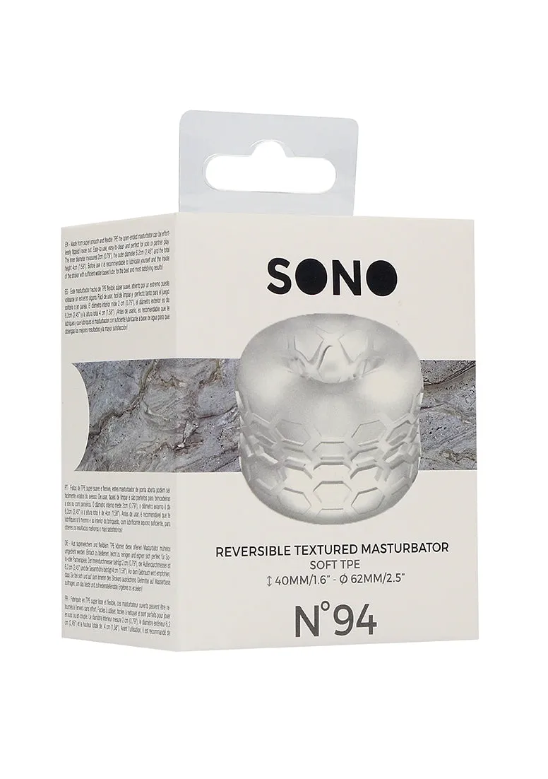 N0. 94 - Reversible Masturbator And Bumper - Transparent