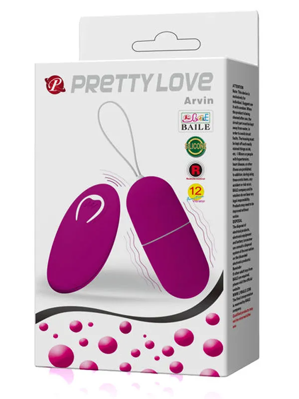 Ovetto vibrante con telecomando Arvin 7.5cm