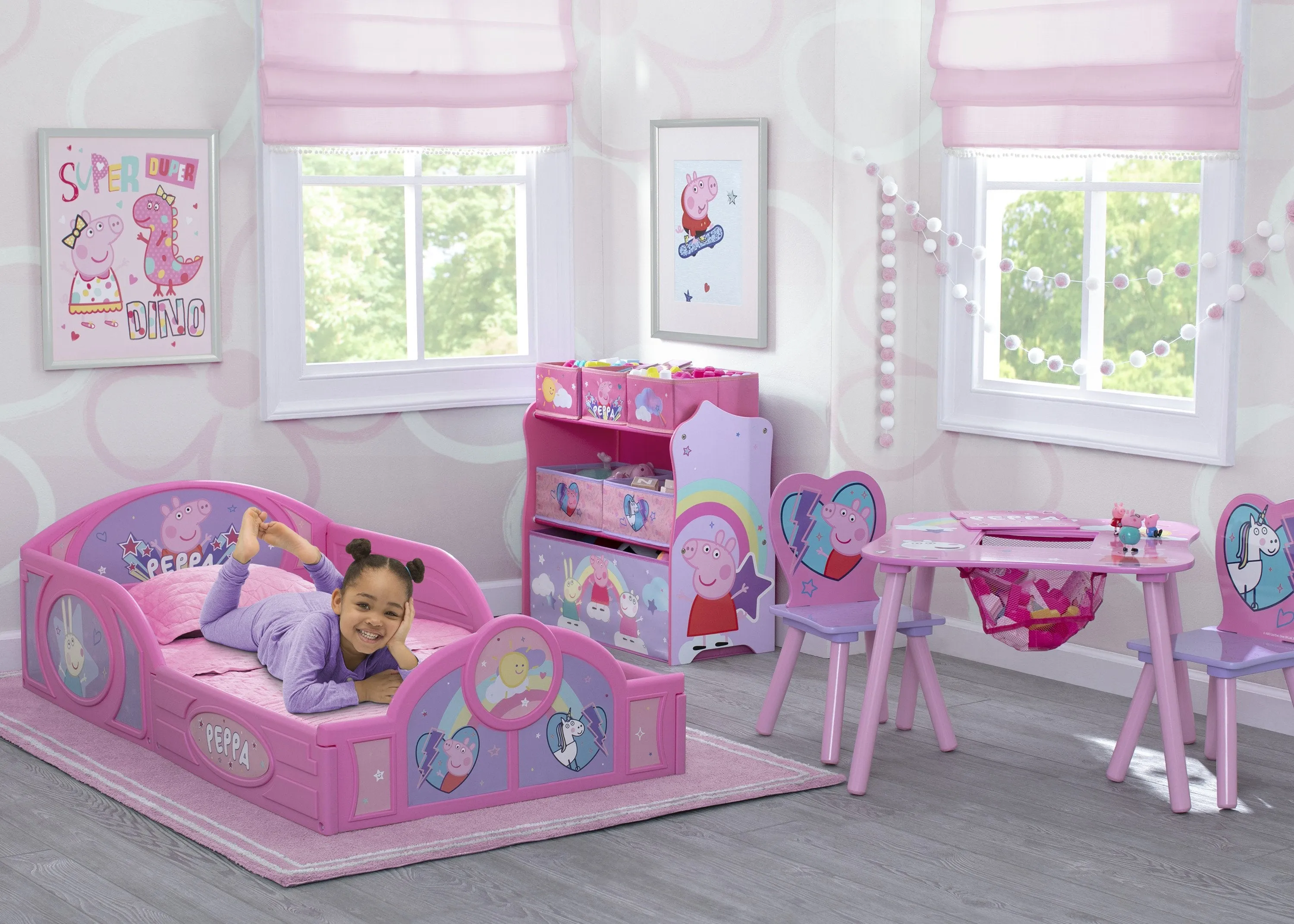 Peppa Pig Table and Chair Set with Storage