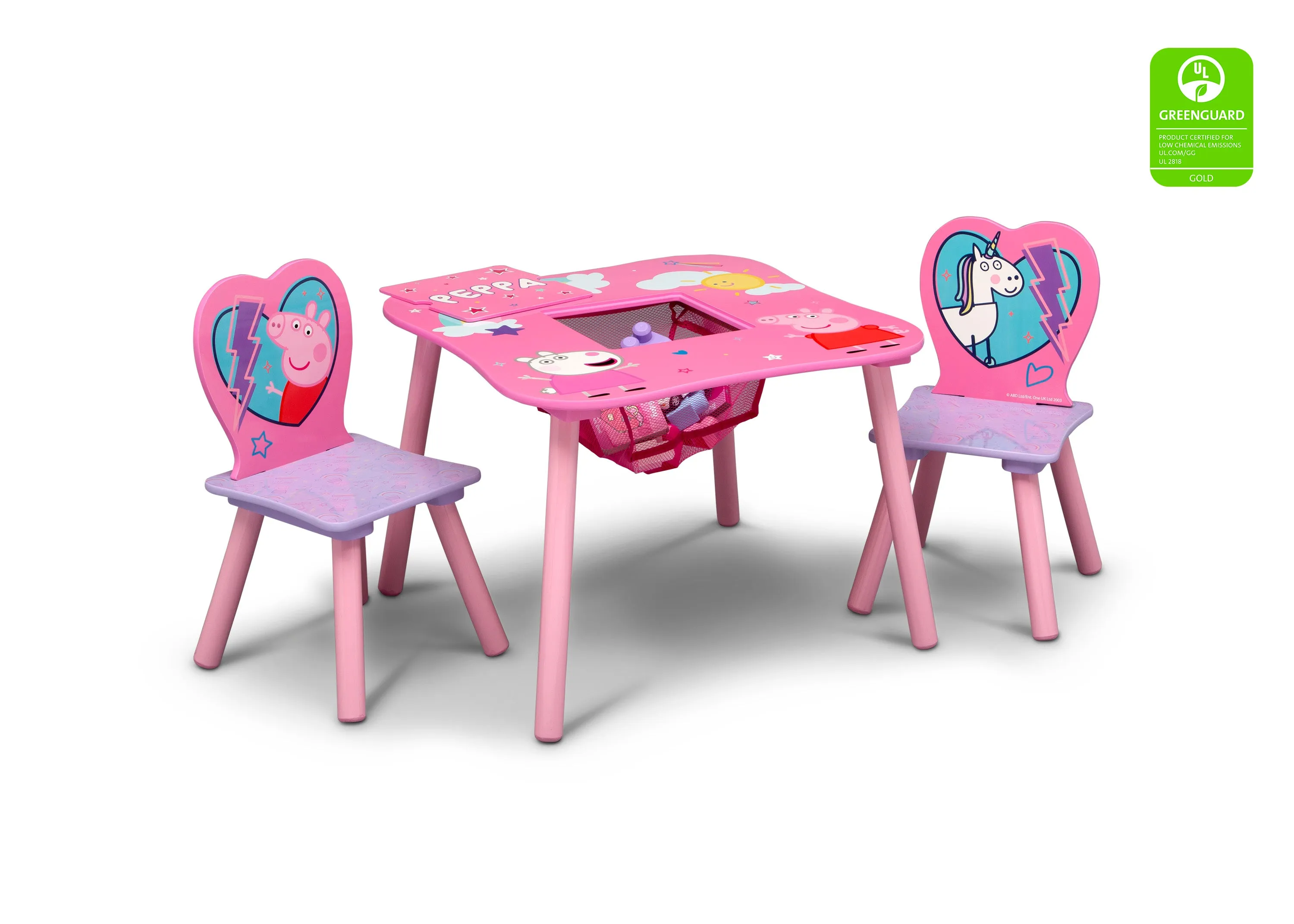 Peppa Pig Table and Chair Set with Storage