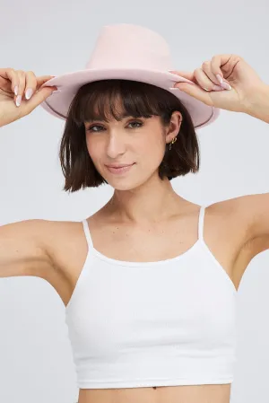 Pink Fedora Hat