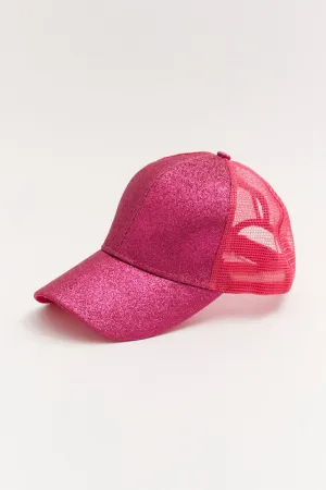 Pink Glitter Trucker Cap