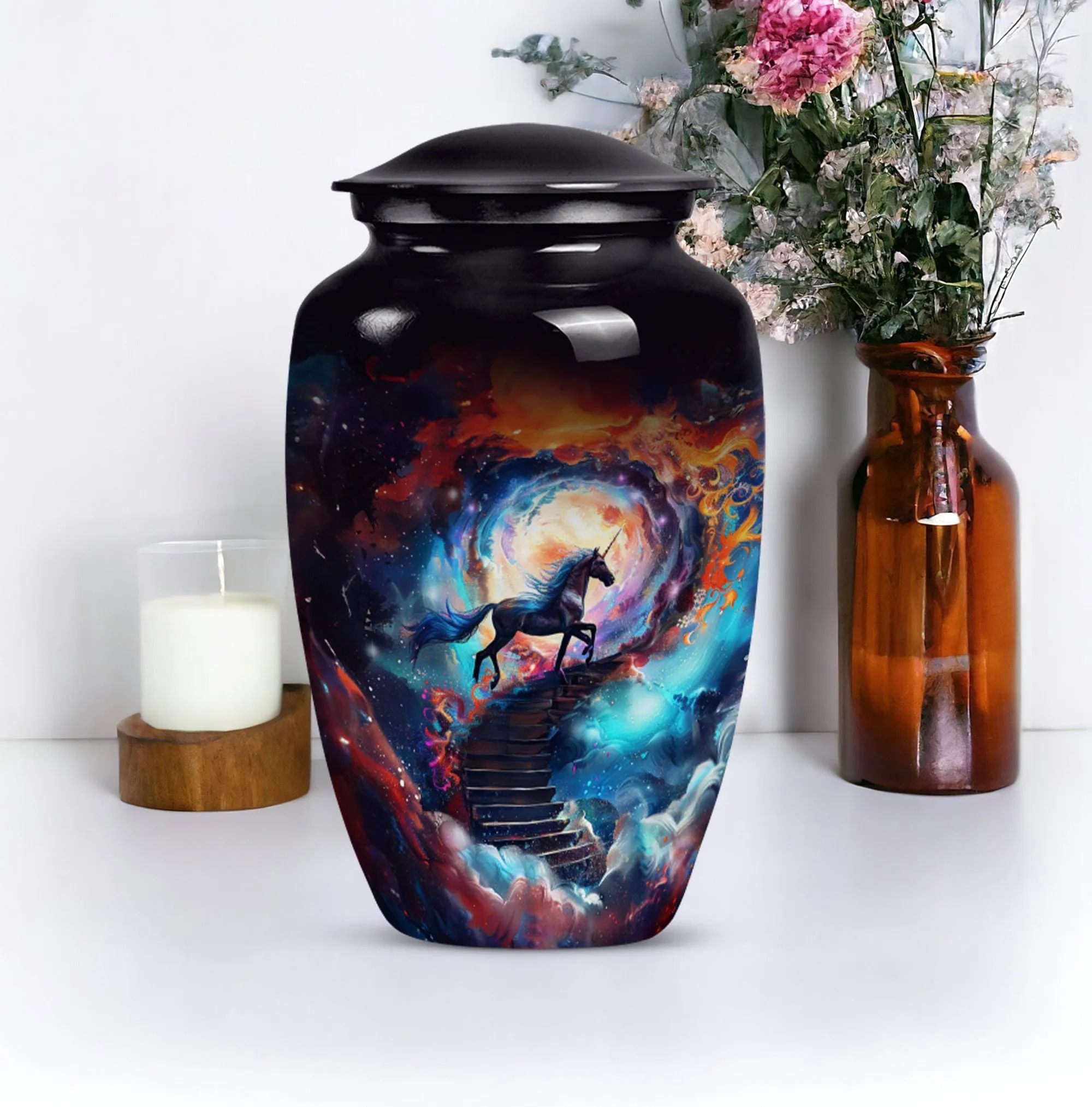 Premium Horse Urn - A Thoughtful Memorial for Male Adults