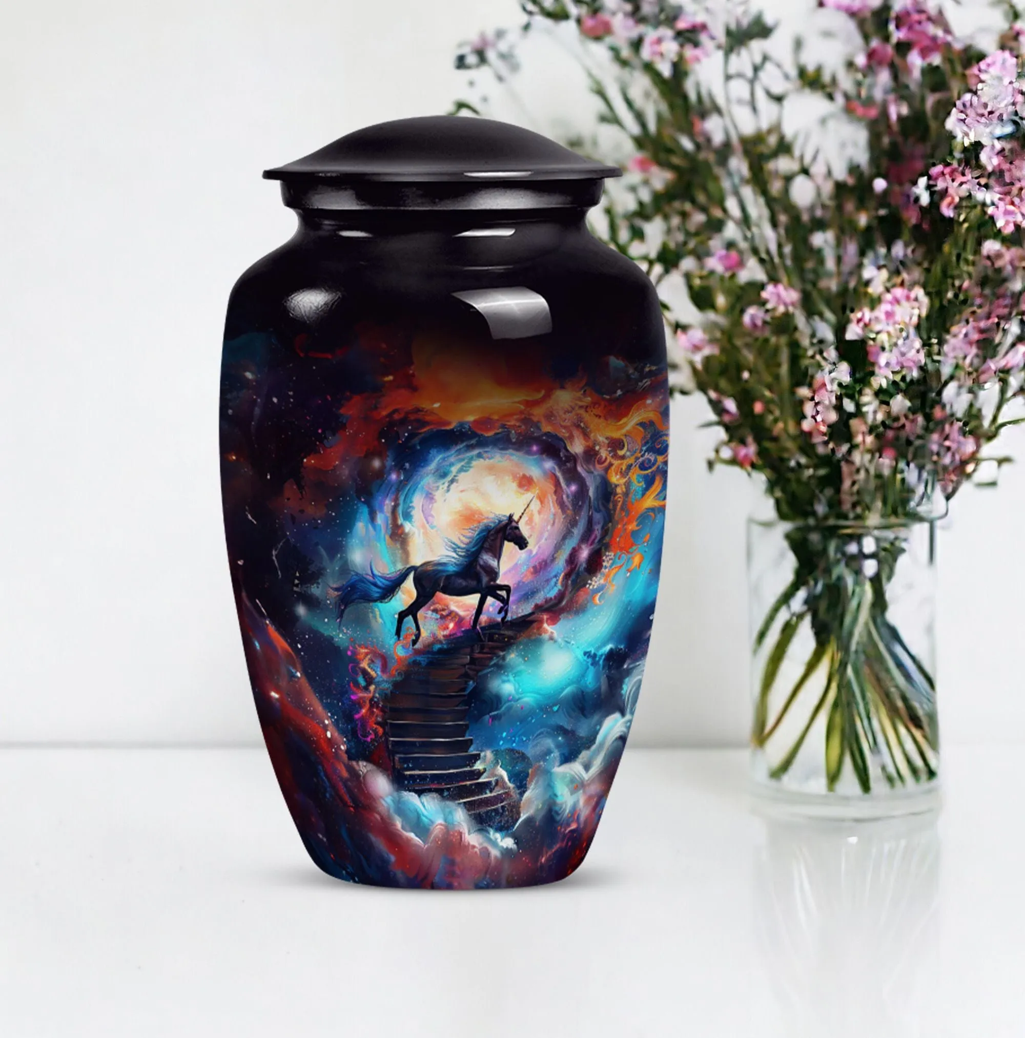 Premium Horse Urn - A Thoughtful Memorial for Male Adults
