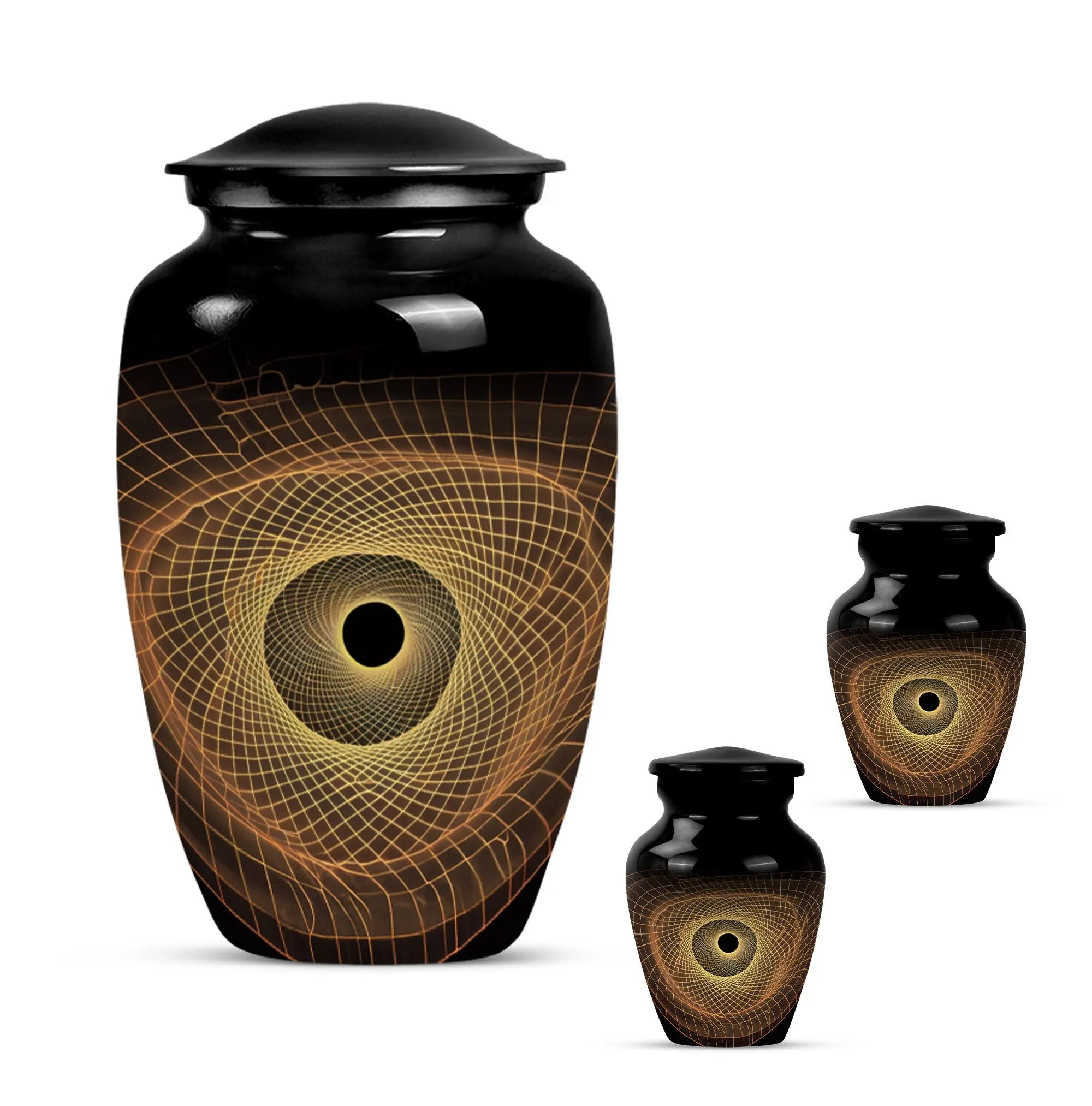 Spiral Urn - Multifaceted Burial Large Urn for Timeless Memories
