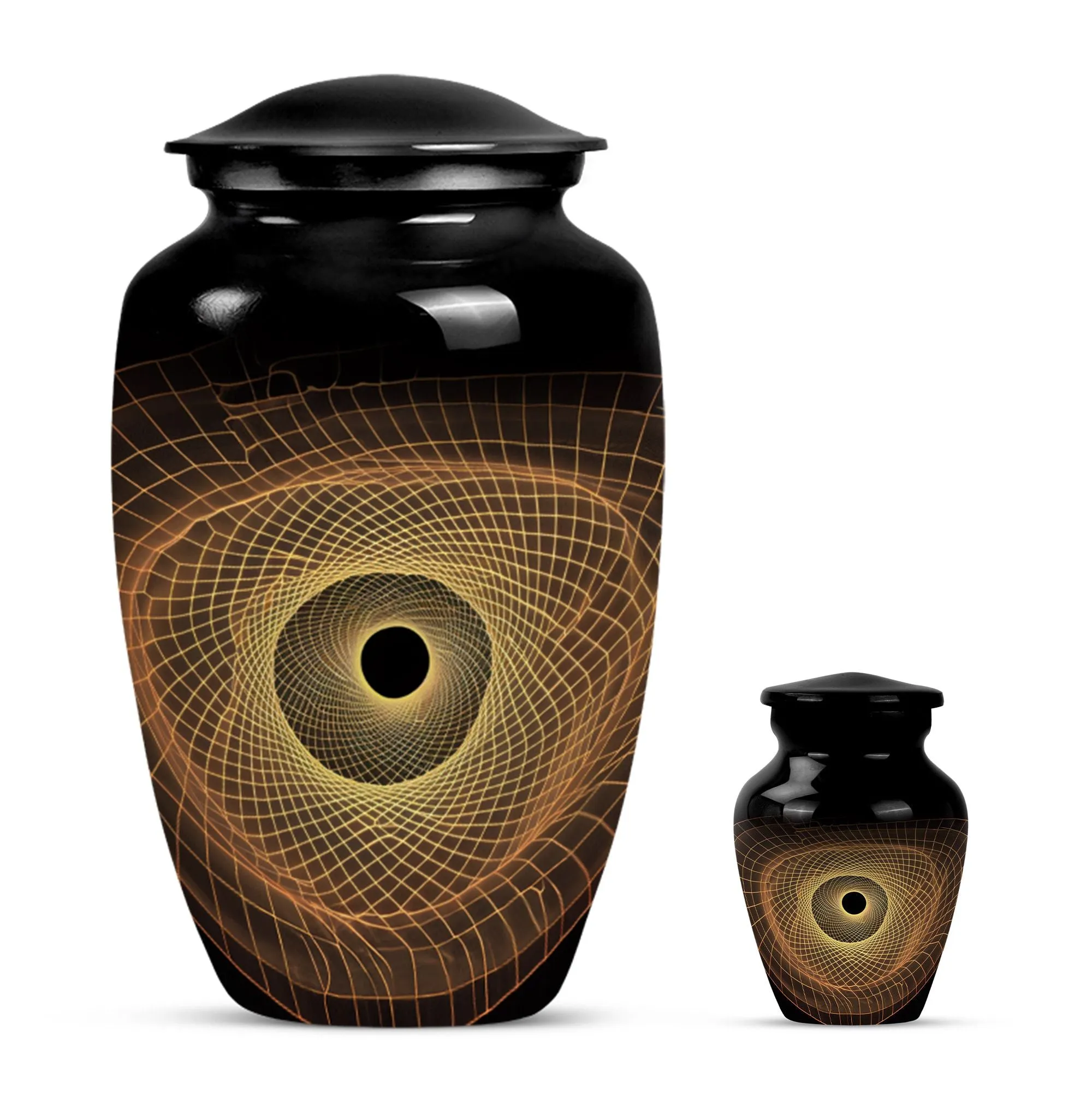 Spiral Urn - Multifaceted Burial Large Urn for Timeless Memories
