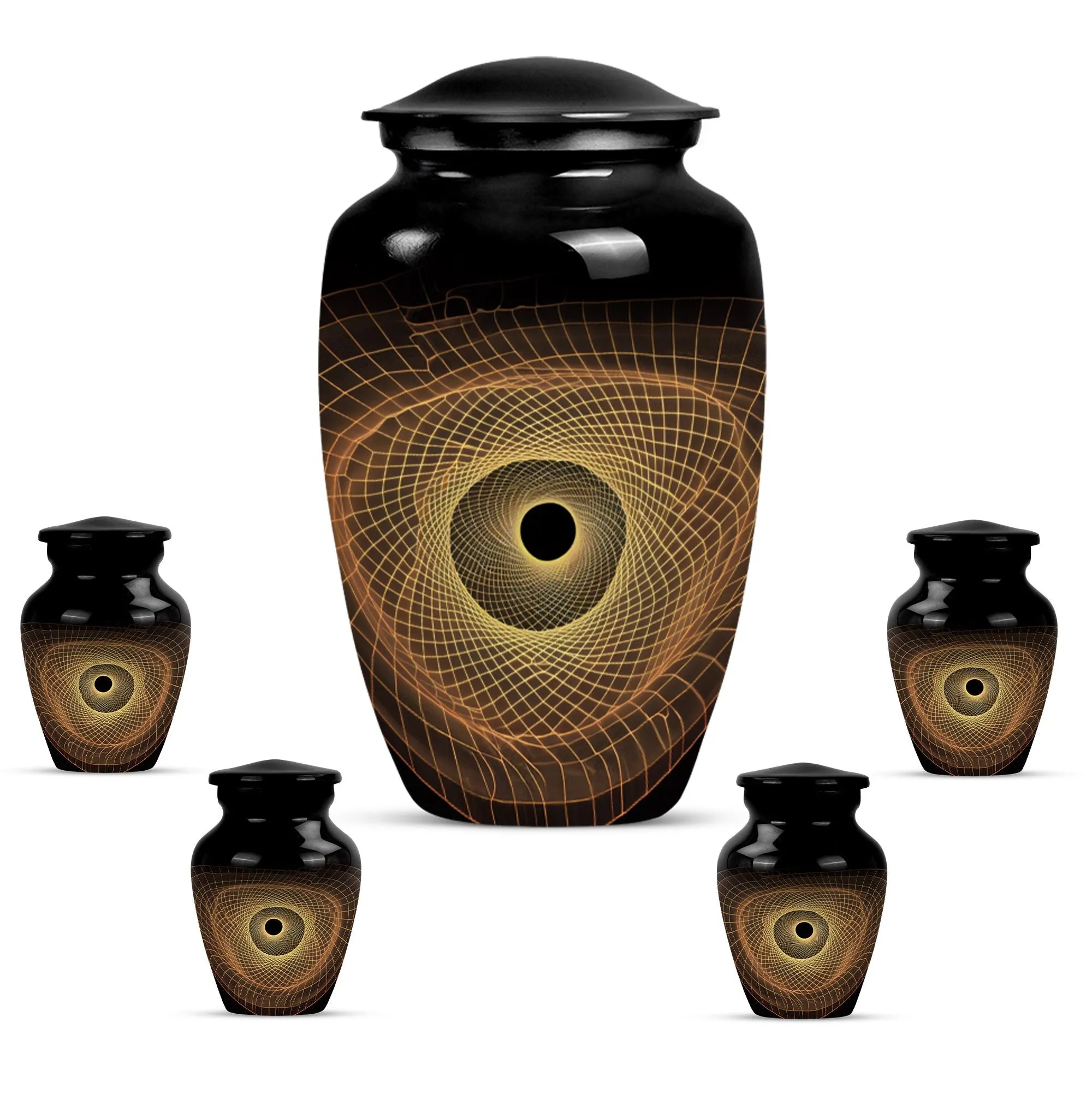 Spiral Urn - Multifaceted Burial Large Urn for Timeless Memories