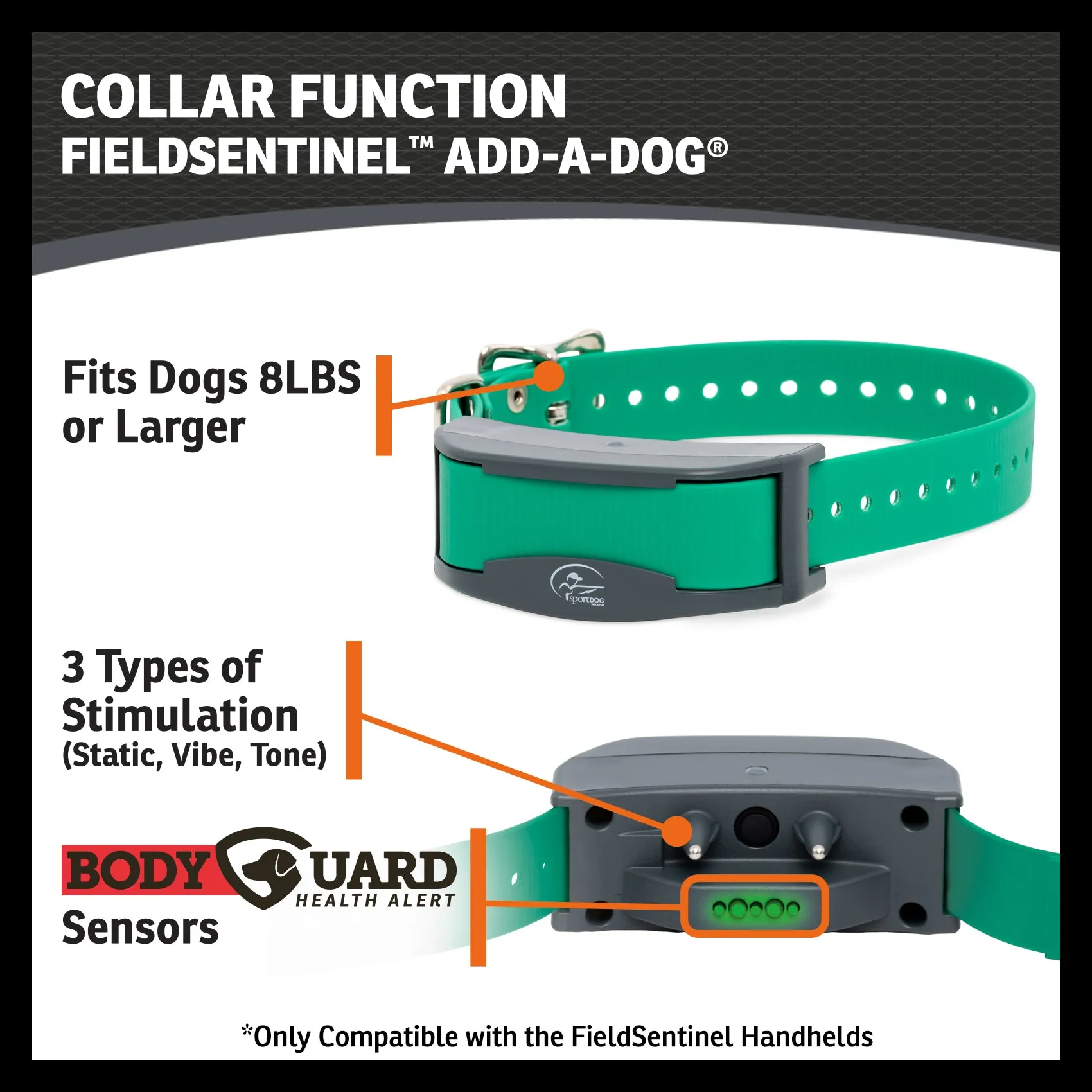 SportDog Brand FieldSentinel 825/1825 Add-A-Dog Collar