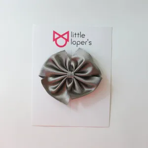 Taupe Satin Butterfly   Dainty