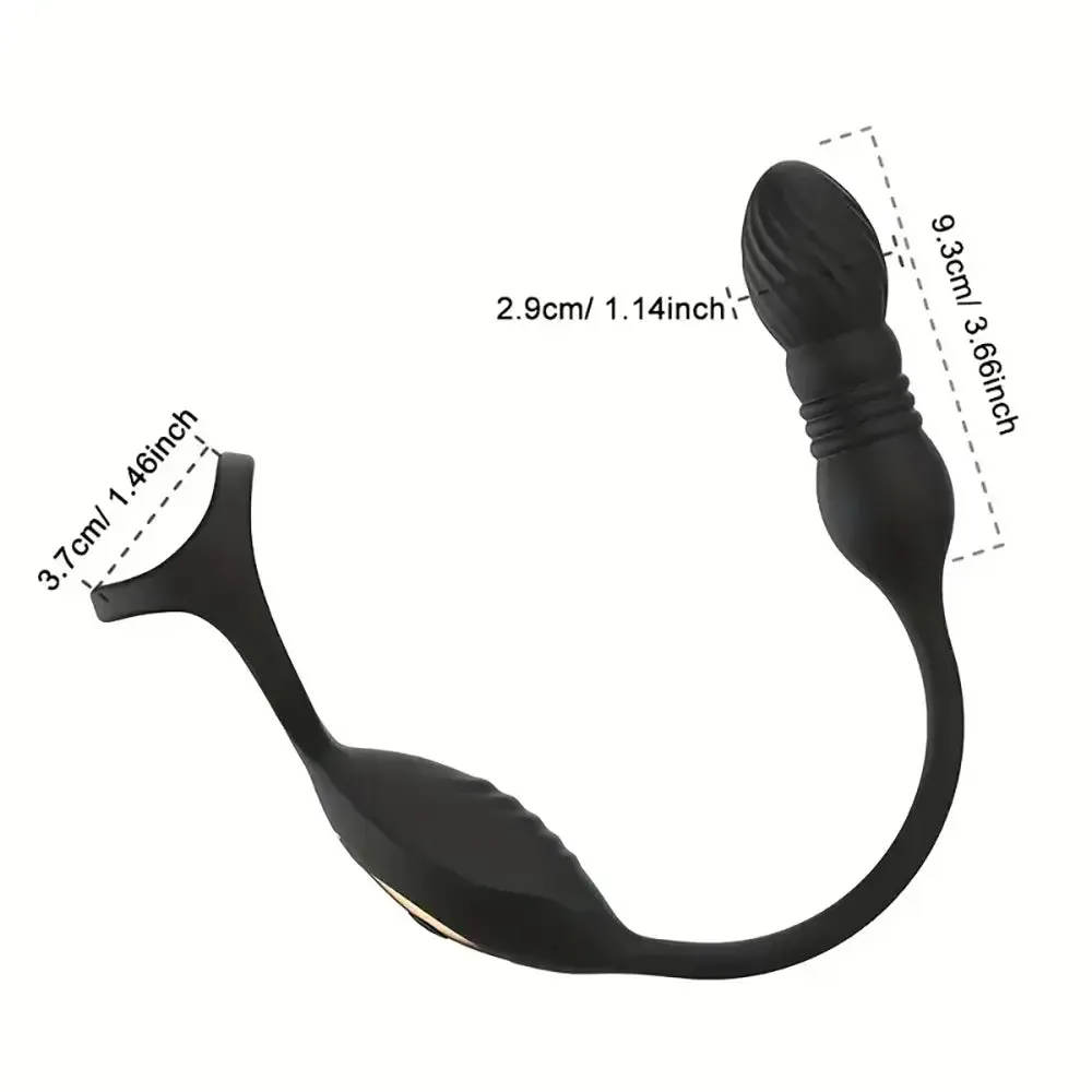 Thrusting Prostate Massager Remote Control Vibrator Perineal Massager