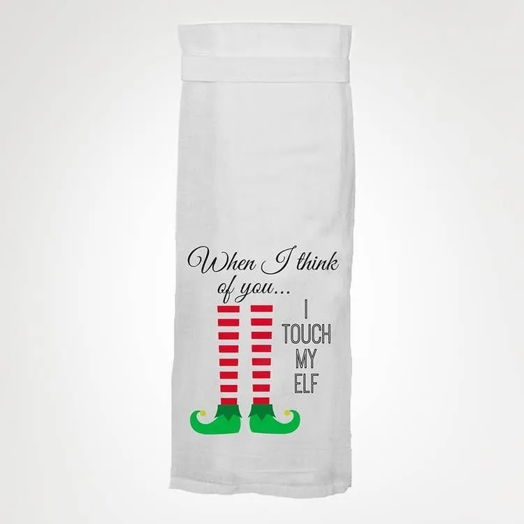 Twisted Wares Adult Humor Holiday Flour Kitchen Towel