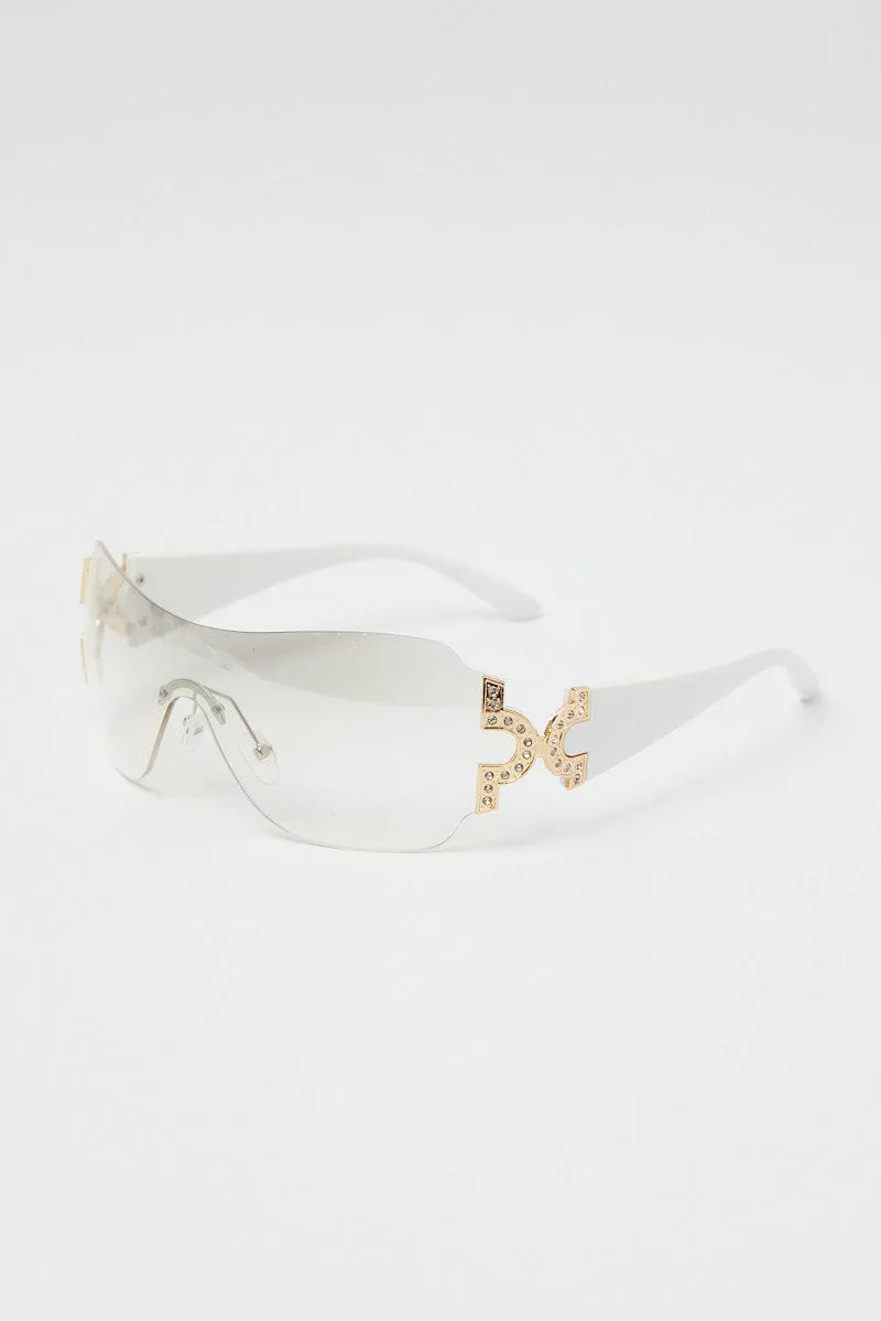 White Fashion Sunglasses
