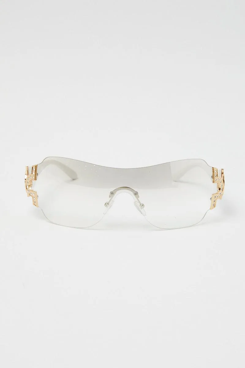 White Fashion Sunglasses