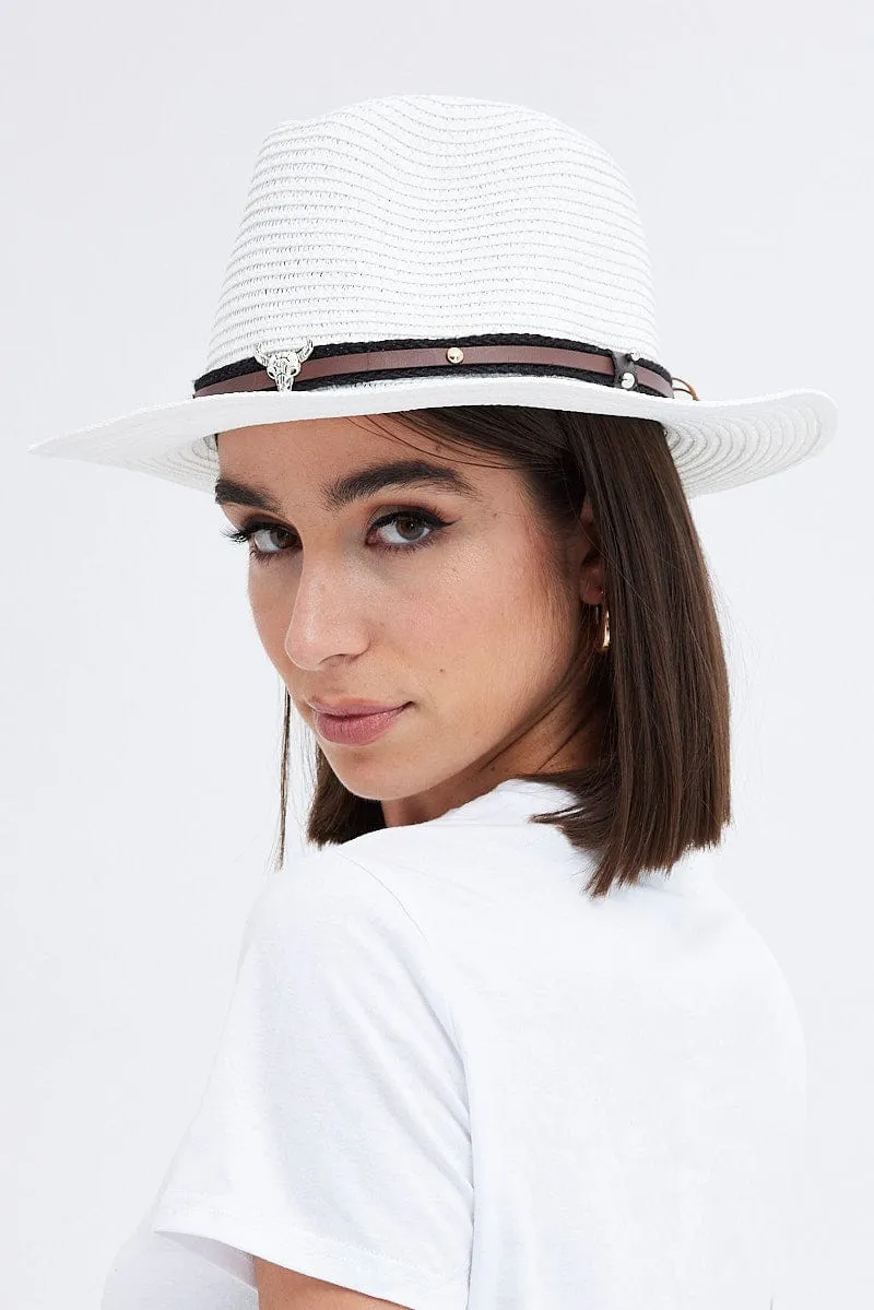 White Straw Hat