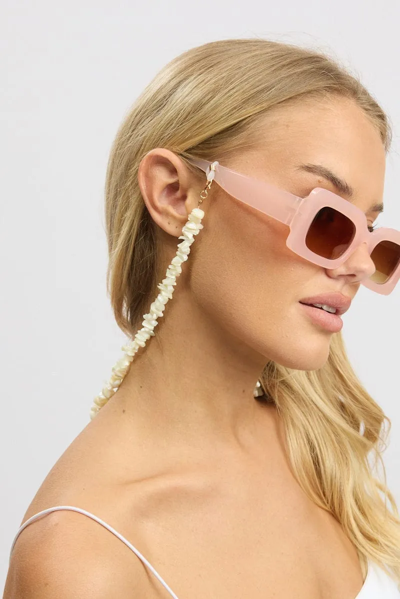 White Sunglass Chain