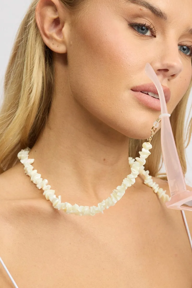 White Sunglass Chain
