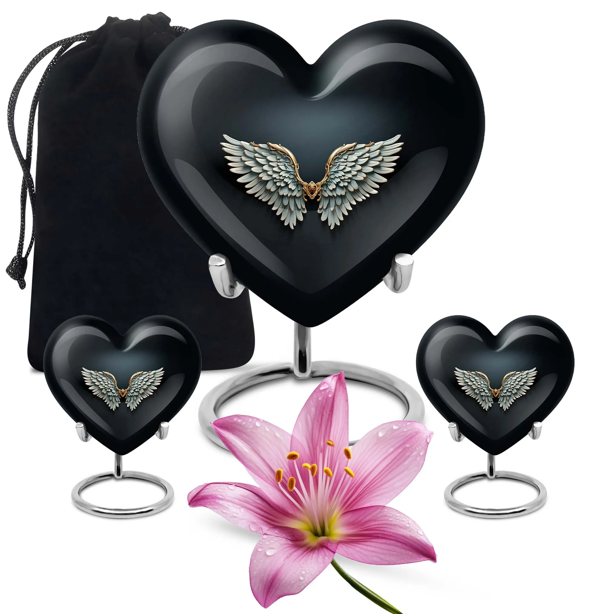 Wings Blue Solace Medium Sized Memorial Urn