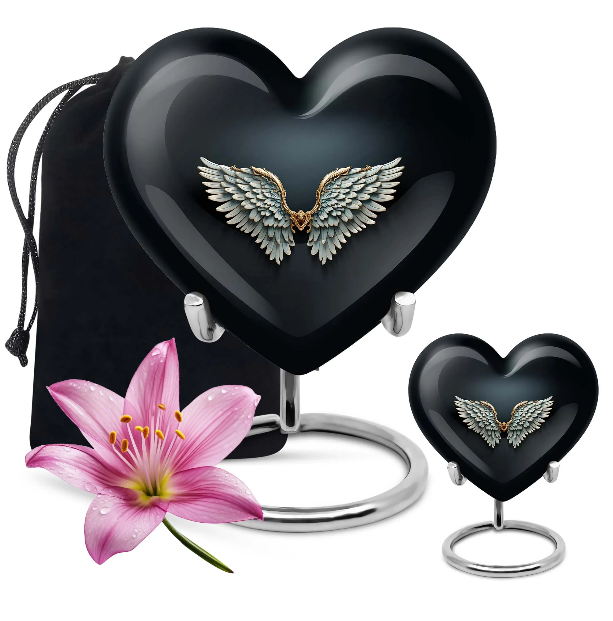 Wings Blue Solace Medium Sized Memorial Urn