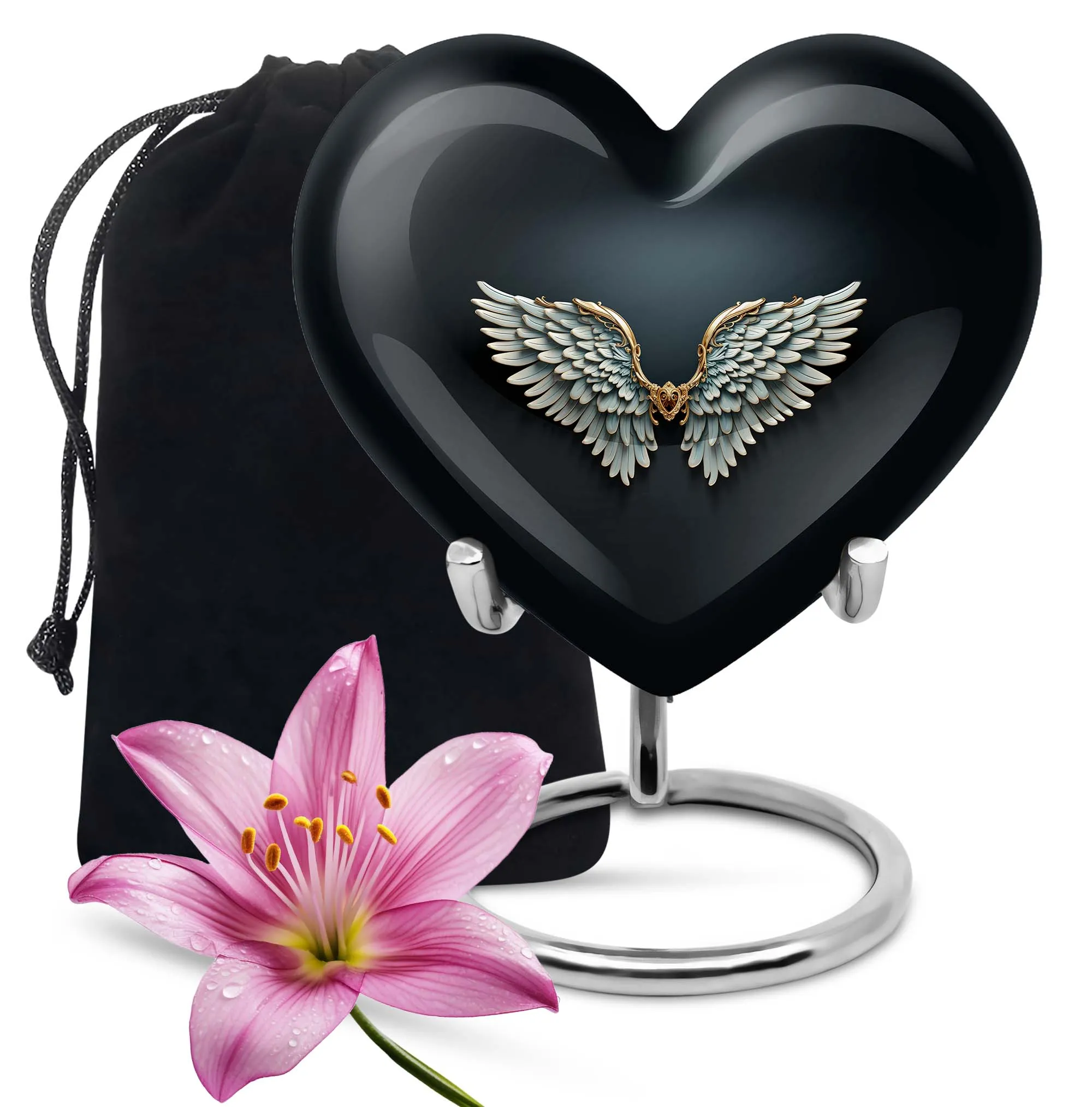 Wings Blue Solace Medium Sized Memorial Urn