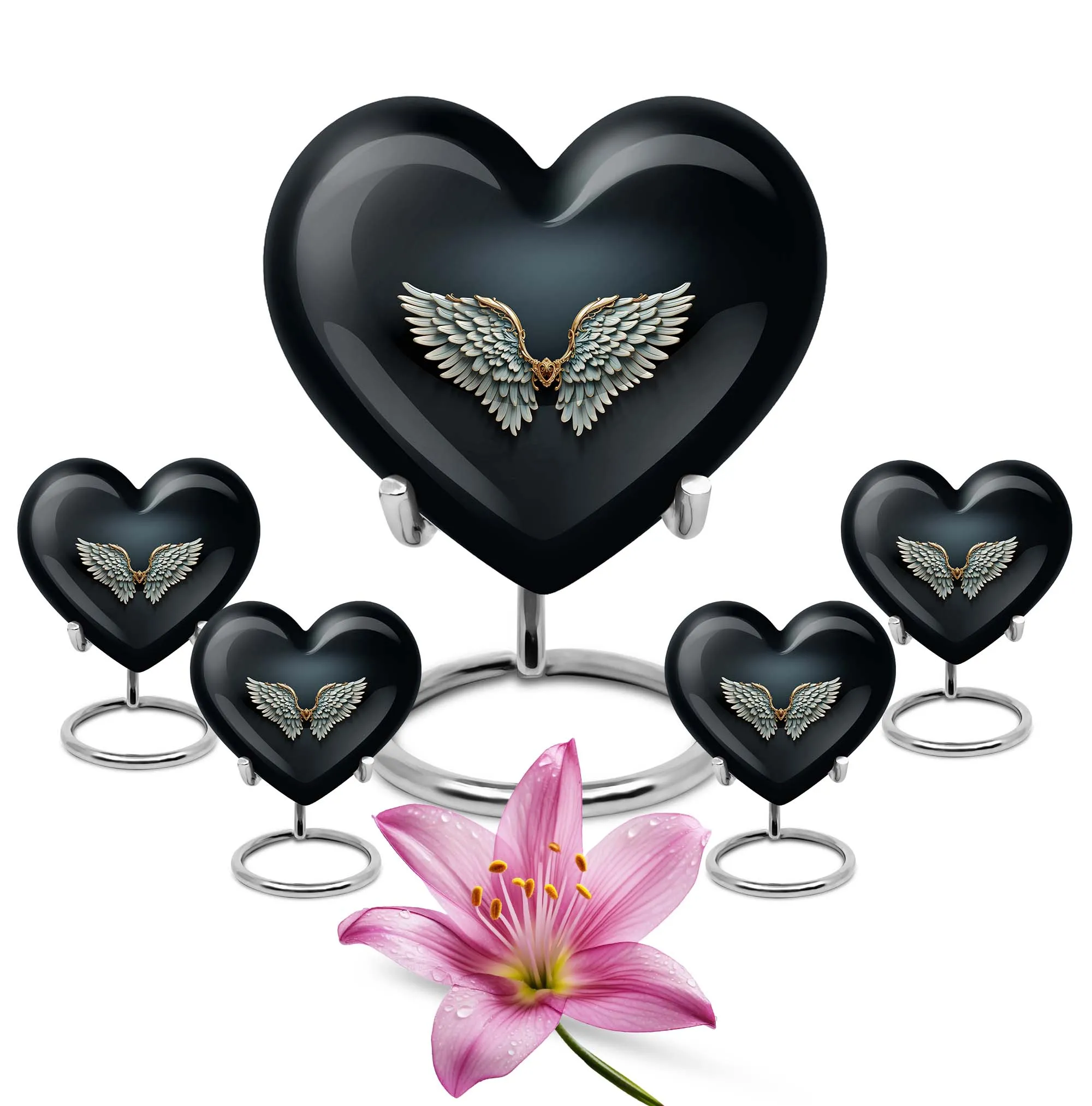 Wings Blue Solace Medium Sized Memorial Urn
