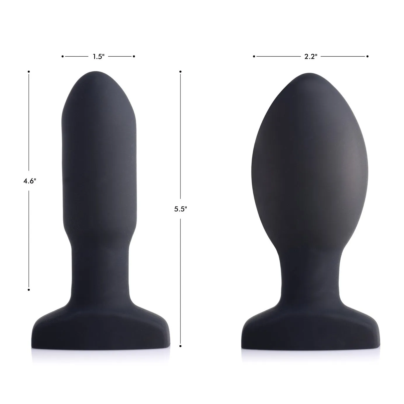 Worlds First Remote Control Inflatable 10x Vibrating Missile Silicone Anal Plug